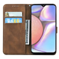 Miniatyrbild 2 av 3: Case till Samsung Galaxy A10s Retro Flip Wallet Embossing Butterfly Cover - Brun null none