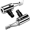 Miniatyrbild 1 av 7: LUMITECO All Metal Lock On Air Chuck Adapter för däckpumpslang, låsande däckluftchuck med standard däckventilgänga, Inget luftläckage däck Black Thread