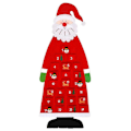Miniatyrbild 2 av 5: Filtadventskalender för väggmontering Julkalender Återanvändbar 24-dagars hängande julnedräkningskalender null none