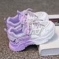 Miniatyrbild 1 av 5: Barnskor Flickor Mode Mesh Andas Mesh Skor Mjuk botten Färgglada Casual Sportskor Purple 30