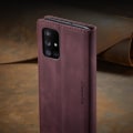 Miniatyrbild 3 av 5: Kompatibel med Samsung Galaxy A51 4g Case Kortplats Flip Magnetisk Stativ Case För Samsung Galaxy A51 4g Premium Pu Leather Wallet Kic Red