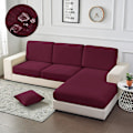 Miniatyrbild 1 av 4: Vattentät cover för vardagsrum Stretch jacquard sofföverdrag Billig sofföverdrag Delikat sofföverdrag för hem Hotell C 2R(100-120cm) 10