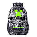 Miniatyrbild 1 av 2: Minecraft ryggsäck studentryggsäck Lightning Black ~ 3 Night Glow