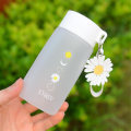 Miniatyrbild 1 av 4: Daisy Plast Cup, Anti-dropp vattenkopp utomhuskopp, 480 ml Creative Frosted vattenflaska style-2