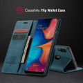Miniatyrbild 4 av 5: Kompatibel med Samsung Galaxy A30/a20/m01s Case Kortplats Flip Magnetisk Stativ Case För Samsung Galaxy A30/a20/m01s Premium Pu Leather Blue