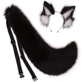 Miniatyrbild 1 av 2: Djur Stor svans Räv Katt Hund Varg Svans och öron Pannband Cosplay kostymtillbehör