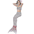 Miniatyrbild 1 av 2: Barn Flickor Mermaid Tail Bikini Set Badkläder Baddräkt Simdräkt Hög kvalitet A Pink 130