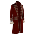 Miniatyrbild 5 av 5: Peter Cos Pan And Wendy Captain Hook Cosplay Kostym Kappa Jacka För Vuxna Män Outfits Halloween Carnival Party Utklädningsdräkt Captain Hook XXL