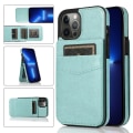 Miniatyrbild 1 av 5: Korthållare Cover För Iphone 13 Pro , Pu Läder + Tpu Case Med Kickstand Mint Green