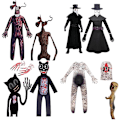 Miniatyrbild 2 av 2: Scp Foundation Cosplay Kostymer Anime Scp 6789 173 096 049 Barn Halloween kostym Roliga skräckkläder för barn Pojkkläder scp173 130