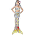Miniatyrbild 2 av 3: Barn Flickor Mermaid Tail Bikini Set Badkläder Baddräkt Simdräkt Hög kvalitet A Multi 120
