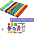 Miniatyrbild 1 av 5: 100 st Matematik Länkande kuber Nummerblock Interlocking Multilink Räkneblock Set a