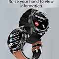 Miniatyrbild 5 av 5: 2023 Blodsocker Smart Watch Ecg+ppg Monitoring Blodtryck Kroppstemperatur Smartwatch Herr Ip68 Vattentät Fitness Tracker - Smart Wat Black
