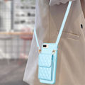 Miniatyrbild 2 av 5: Bf22-stil för Iphone 6 Plus / 6s Plus / 7 Plus / 8 Plus Kickstand Läder+tpu- case Korthållare Cover Blue