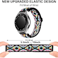 Miniatyrbild 3 av 5: Nylon för Samsung Galaxy Watch 4/classic/46mm/active 2/gear S3 Justerbart elastiskt armband blue 20mm