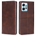 Miniatyrbild 1 av 5: För Xiaomi Redmi Note 12 4g Korthållare Cover Kohud Texture Pu Läderställ Phone case Shell Dark Brown