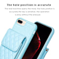 Miniatyrbild 4 av 5: Bf22-stil för Iphone 6 Plus / 6s Plus / 7 Plus / 8 Plus Kickstand Läder+tpu- case Korthållare Cover Blue