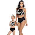 Miniatyrbild 4 av 4: Baddräkt för flickor Två delar Bikini Set Ruffle Falbala Badkläder Bad