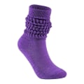 Miniatyrbild 1 av 3: Scrunch strumpor för kvinnor Bomull Slouch Sock, Kvinna Knähög Boot Sock purple none