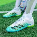 Miniatyrbild 5 av 5: Fotbollsskor för män Vuxen Fotbollsskor Grästräning Sport Skor Sneakers X30 WhiteBlue 40