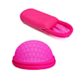 Miniatyrbild 1 av 5: Set med 2 menstruationskopp-ecoblossom Återanvändbar menstruationsdis - mjuk periodskiva Red S