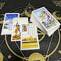 Miniatyrbild 3 av 4: Espa ñ ol Rider Tarotkort i spanska versionen Br ä dspel Divination Deck f ö r ny ö rjar med Guide Book Oracle Cards Guidebok Ljusgrå none