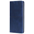 Miniatyrbild 2 av 5: För Xiaomi Redmi Note 12 4g Korthållare Cover Kohud Texture Pu Läderställ Phone case Shell Blue