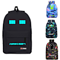 Miniatyrbild 2 av 2: Minecraft ryggsäck studentryggsäck Lightning Black ~ 3 Night Glow