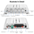Miniatyrbild 5 av 5: 12v 400 watt bilstereoförstärkare 2.1-kanals Hifi-högtalare Power utomhus null none