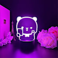 Miniatyrbild 1 av 5: Bubu Dudu Panda Bear Figurer Leksaker Led Ljus Byt färg Klar Hållare Hem Derection Party Presenter Gold Bluetooth 7 colors