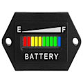Miniatyrbild 1 av 4: 48v Volt batteriindikator Mätare för golfvagn för klubbbil null none
