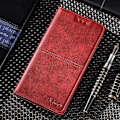 Miniatyrbild 5 av 5: För Xiaomi Redmi Note 12 4g Korthållare Cover Kohud Texture Pu Läderställ Phone case Shell Red