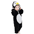 Miniatyrbild 1 av 5: Unisex baby Vinter Höst Flanell Huva Romper Cosplay Jumpsuit penguin 110