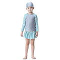 Miniatyrbild 1 av 5: Barn Flickor Badkläder Klänning Mu Islamiska Beachwear Burkini Baddräkt Simset_y Grey 9-10 Years