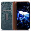 Miniatyrbild 2 av 5: Rfid-blockerande phone case för Asus Zenfone 10 5g/zenfone 9 5g, Cover i äkta koläder Green