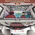 Miniatyrbild 2 av 5: Uppgradera Car Ceiling Cargo Mesh Bag, 80x55cm förstärkt lastbärande och inget hängande mesh null none