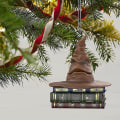 Miniatyrbild 2 av 5: Harry Potter sortering hatt prydnad julgran hänge Hallmark minnessak dekoration Without sound