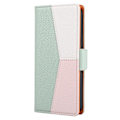 Miniatyrbild 1 av 5: Fodral för iPhone 13 Cover Trefärgssömnad Coque Magnetisk Handytasche Etui - Grön null none