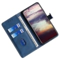 Miniatyrbild 2 av 5: Skin-touch skal för Xiaomi Redmi Note 12 4g stråhatt cover Pu läderställ case Blue
