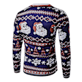 Miniatyrbild 2 av 3: Män Jul Roligt print ful T-shirt Xmas Party Casual Nyhet Långärmade toppar CT291 M