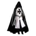 Miniatyrbild 1 av 4: Herr medeltida Crusader Knights Templar Dräkt hög kvalitet White 3XL