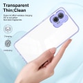 Miniatyrbild 4 av 5: För Motorola Moto G73 5g Tpu Bakplatta + PC-ram + PC-kameraring Case 3-i-1 Transparent anti- cover Purple