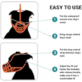 Miniatyrbild 2 av 5: Pitbull hund munkorg amstaff vattentät korg andas mesh sluta bita tugga justerbar mask för null none