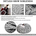 Miniatyrbild 3 av 5: Lazy Sofa Bean Bag konstgjord päls Bean Bag (endast bönor) snow dark gray 135 x 65cm