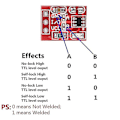 Miniatyrbild 4 av 5: 50st Ttp223 Touch Button Modulär Självlåsande Jog Kapacitiv Switch Enkanals transformation Red none