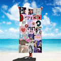 Miniatyrbild 1 av 3: Taylor Swift Bad Strand Strand Handduk Tjock Mikrofiber Sköldpadda Filt Fans Gåvor 75x150cm C 75*150cm