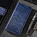 Miniatyrbild 5 av 5: För Xiaomi Redmi Note 12 4g Korthållare Cover Kohud Texture Pu Läderställ Phone case Shell Blue