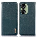 Miniatyrbild 1 av 5: Rfid-blockerande phone case för Asus Zenfone 10 5g/zenfone 9 5g, Cover i äkta koläder Green