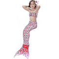 Miniatyrbild 2 av 4: Barn Flickor Mermaid Tail Bikini Set Badkläder Baddräkt Simdräkt_y Pink 4-5 Years