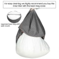 Miniatyrbild 4 av 4: Nytt innerfoder för Bean Bag Chair Coer Stor Lättstädad Soffsits coolwhite 100x120cm